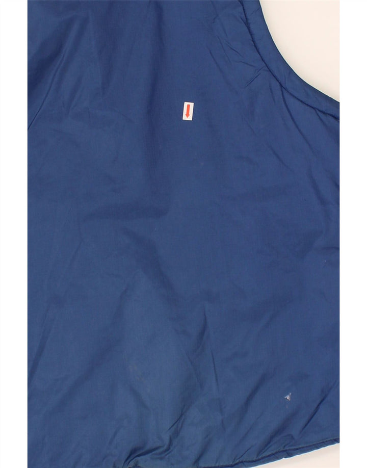 VINTAGE Womens Sleeveless Windbreaker Jacket UK 18 XL Blue Polyester Vintage Vintage and Second-Hand Vintage from Messina Hembry 