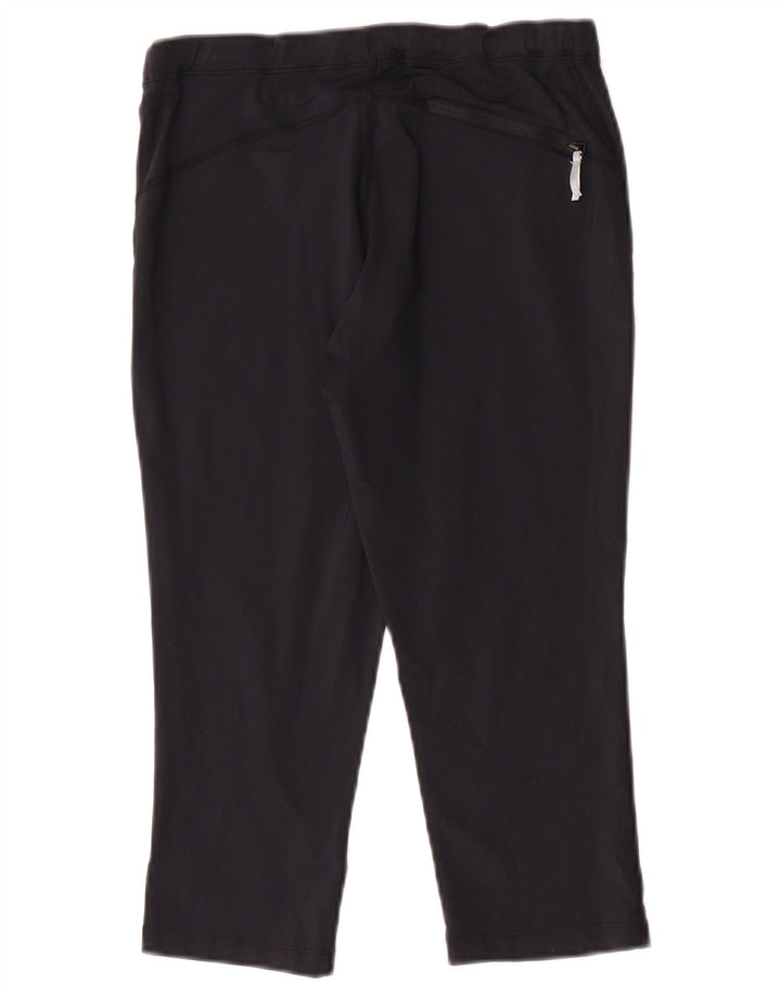 Asics Graphic Capri-Trainingshose für Damen, UK 12, mittelschwarz, Polyamid