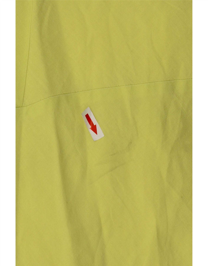 Benetton Damen Reguläres Sommerkleid UK 12 Mittelgelb