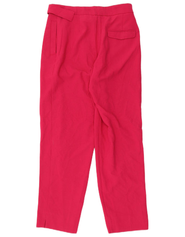 Topshop Damen Pegged Chino Hose UK 10 Small W28 L25 Rosa Polyester