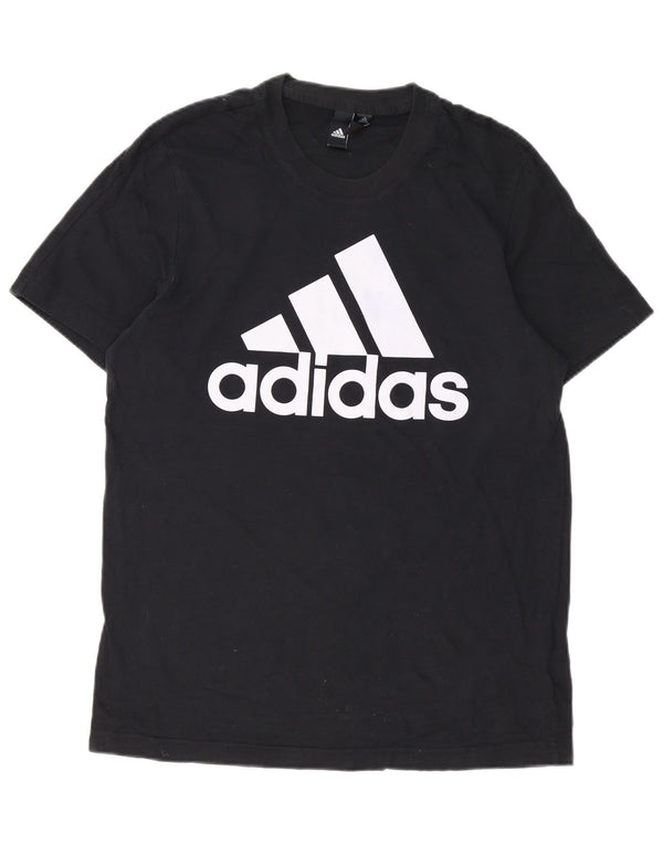 Adidas Herren Grafik T-Shirt Top Medium Schwarz Baumwolle