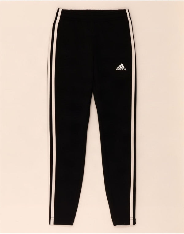 Adidas Mädchen-Trainingshose, 7–8 Jahre, schwarzes Polyester
