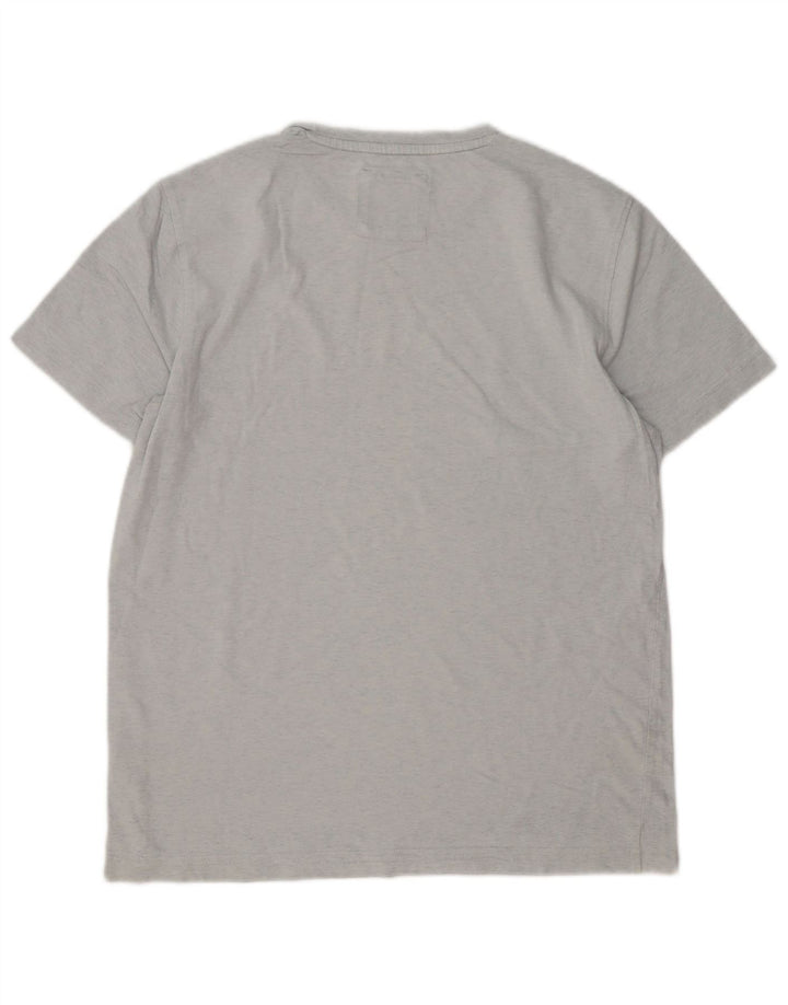 Crew Clothing Herren-T-Shirt aus mittelgrauer Baumwolle