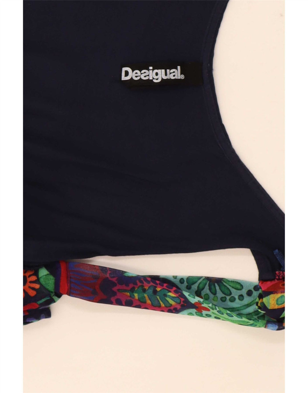 Desigual Damen-Blusenoberteil mit Grafik, Gr. 8, klein, mehrfarbig, mit Blumenmuster