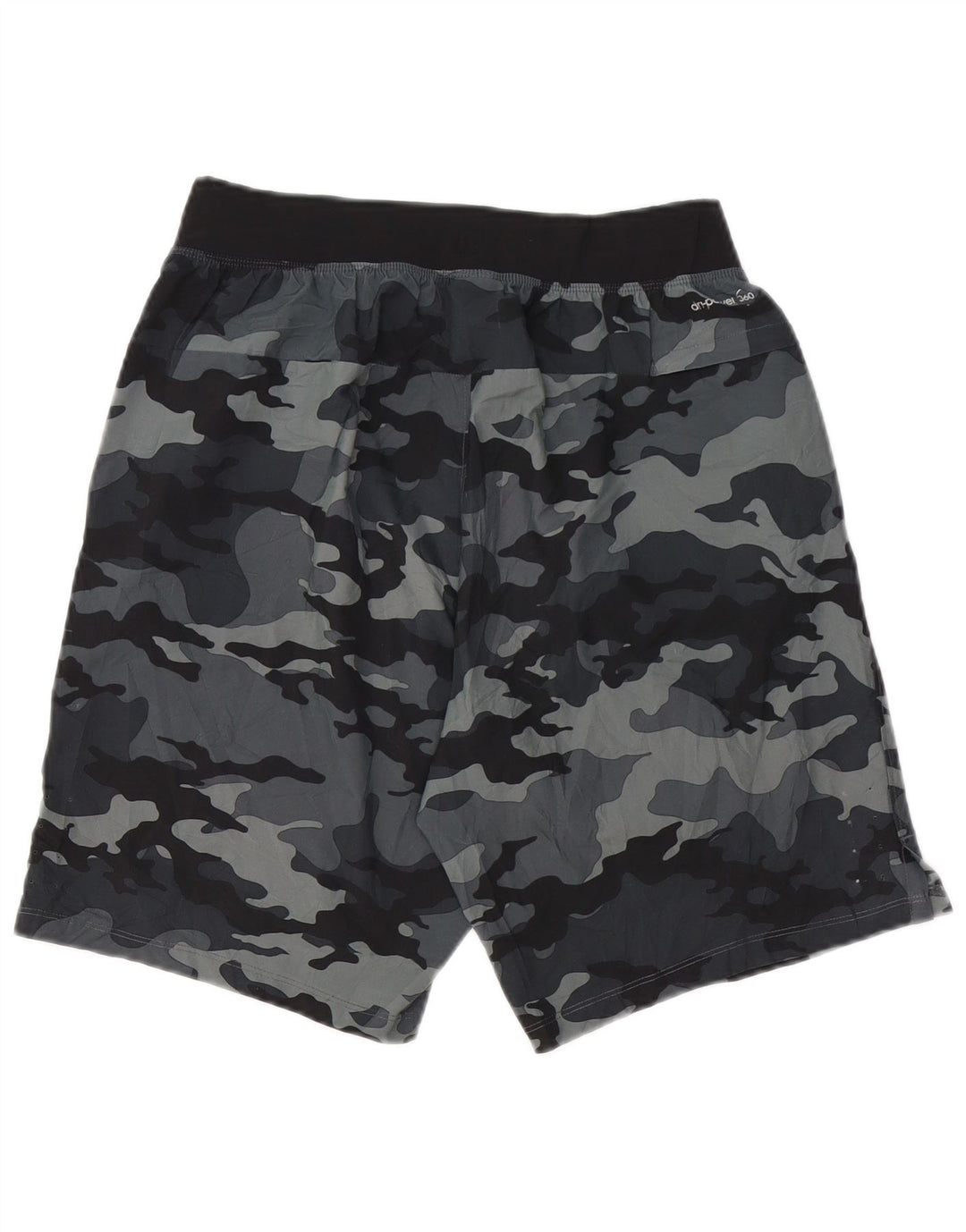RUSSELL ATHLETIC Herren-Sportshorts, klein, graues Camouflage-Polyester