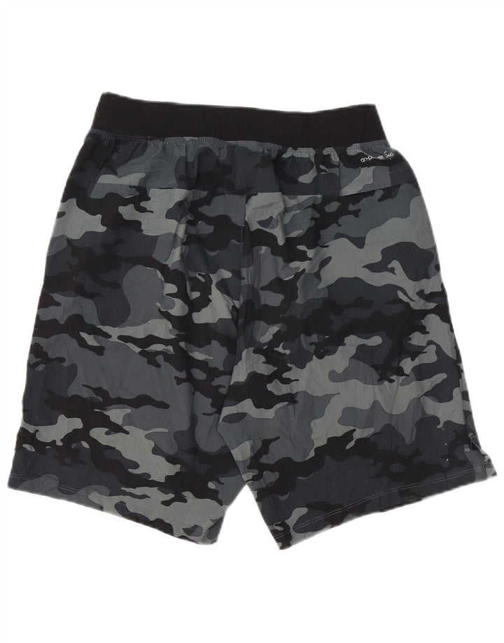 RUSSELL ATHLETIC Herren-Sportshorts, klein, graues Camouflage-Polyester