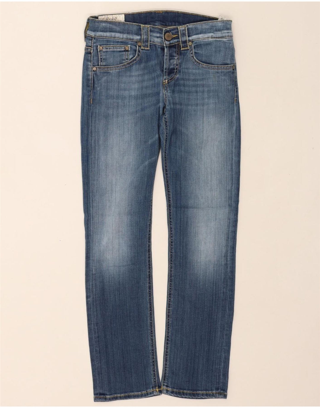DONDUP Womens Straight Jeans W27 L28 Blue Cotton Vintage Dondup and Second-Hand Dondup from Messina Hembry 
