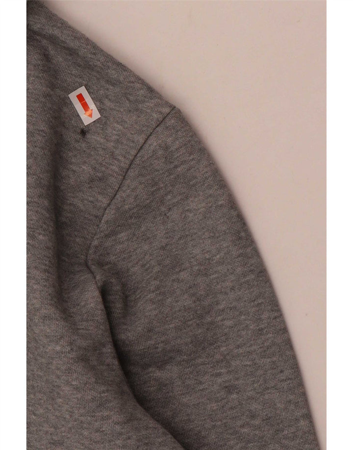 Puma Herren-Kapuzenpullover mit Grafik, mittelgrau gesprenkelte Baumwolle
