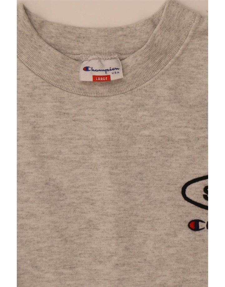 Champion Damen-Sweatshirt in Übergröße, Gr. 40, Größe L, Grau meliert
