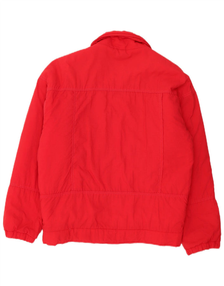 Vintage Herren Wattierte Jacke UK 44 2XL Rot Polyamid