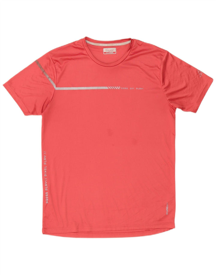 Kappa Herren T-Shirt Top XL Rot Polyester