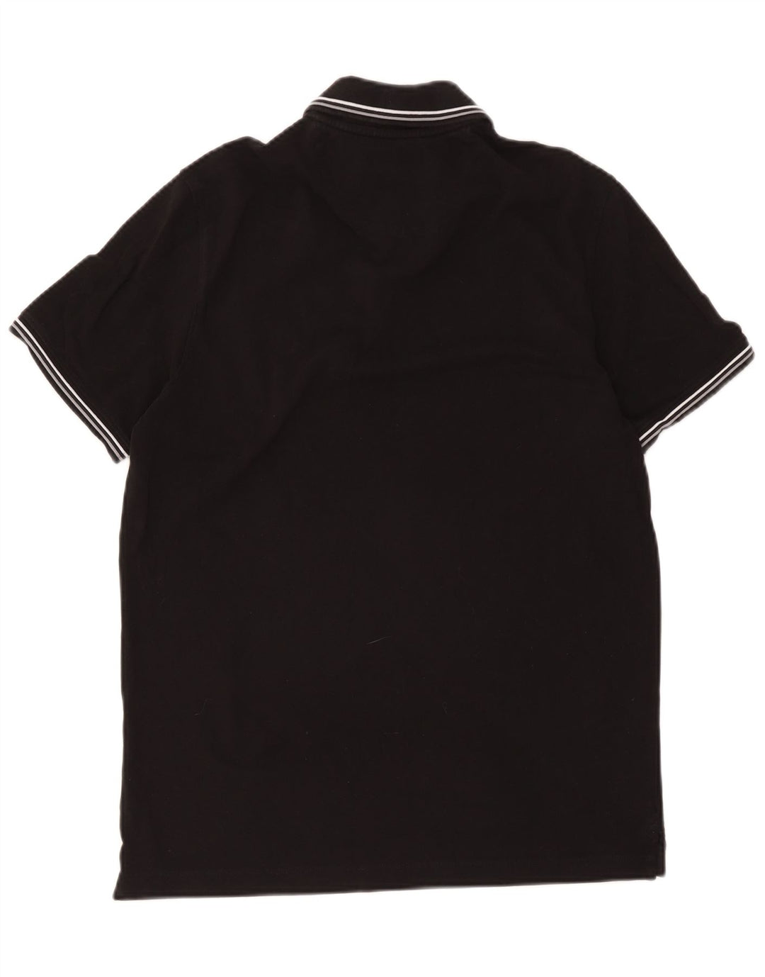 Bugatti Herren Poloshirt Medium Schwarz gestreift
