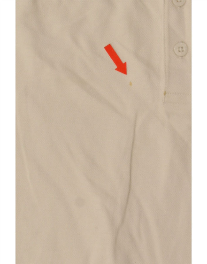 Kappa Herren-Poloshirt aus mittelweißer Baumwolle