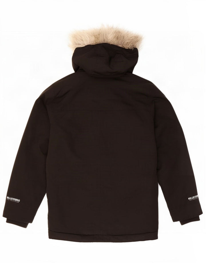 Hollister Herren-Skijacke mit Kapuze, UK 36, Größe S, Schwarz, Polyester