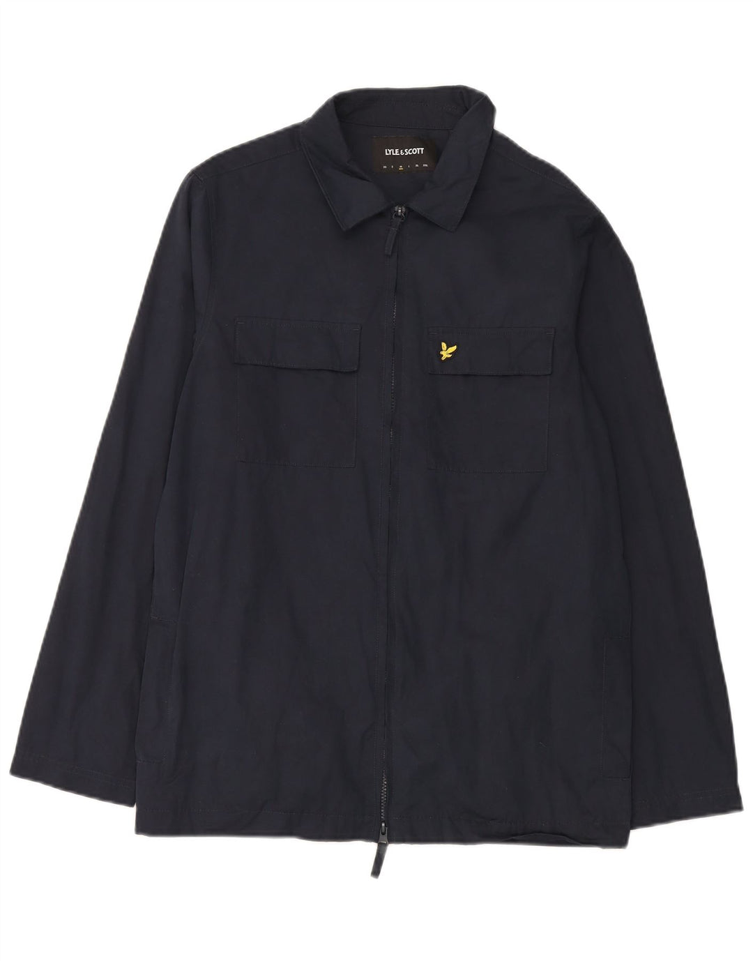 Lyle & Scott Herren-Utility-Jacke UK 38 Mittelmarineblaues Polyester