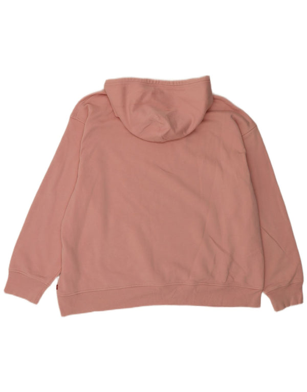 Levi's Damen Graphic Relaxed Fit Hoodie Pullover UK 18 XL Rosa Baumwolle