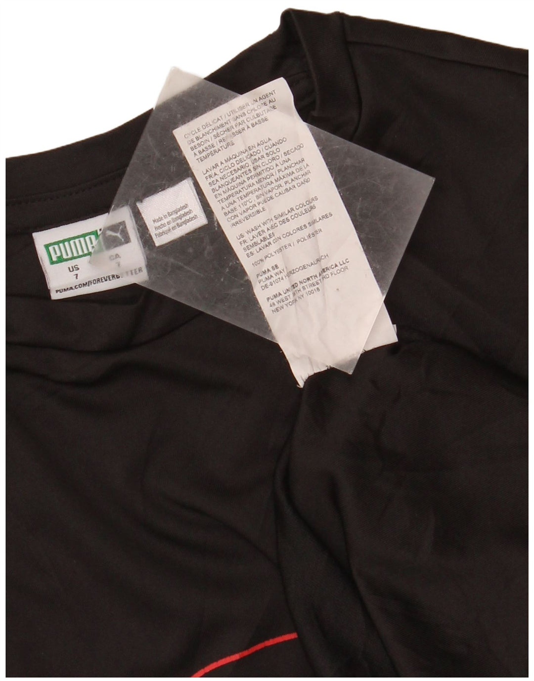 PUMA Jungen Grafik-Weste-Top, 6–7 Jahre, schwarzes Polyester