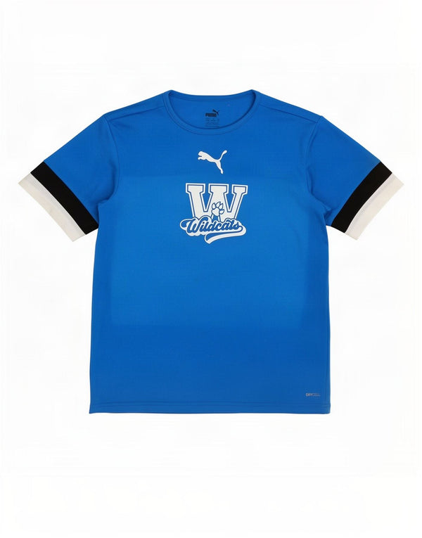 Puma Wildcats Grafik-T-Shirt für Jungen, 13–14 Jahre, groß, blau, Polyester