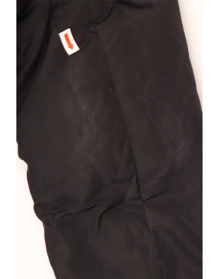 ARMANI JEANS Damen Übergroßer, gepolsterter Mantel mit Kapuze IT 38 XS Schwarzes Polyester