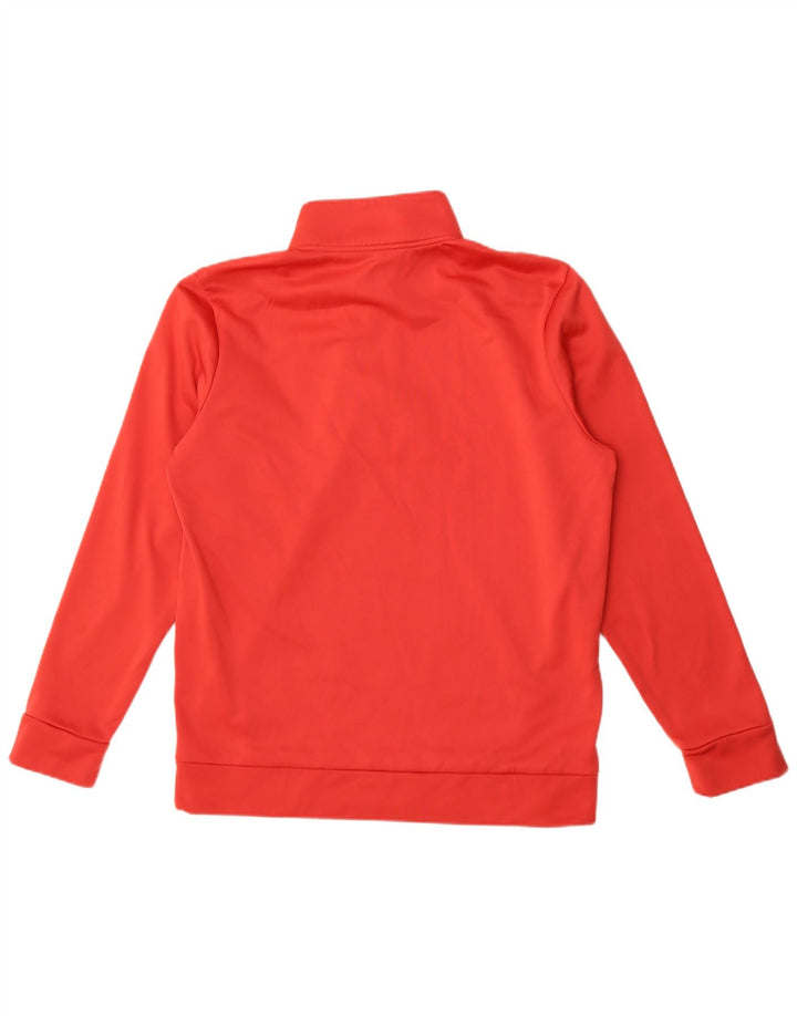 Under Armour Herren-Sweatshirt mit Reißverschluss am Hals, Mittelrotes Polyester