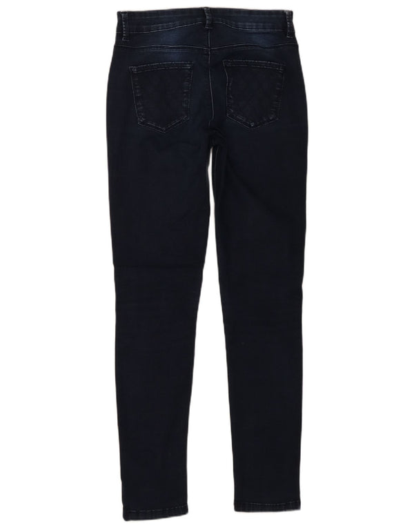 Oasis Damen Skinny Jeans UK 10 Small W30 L30 Marineblau Baumwolle