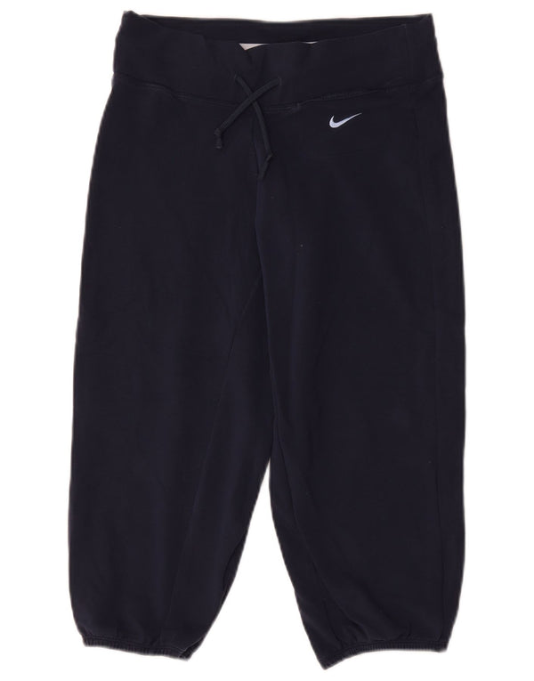Nike Damen Dri Fit Capri-Trainingshose, Jogginghose, Größe S, Marineblau
