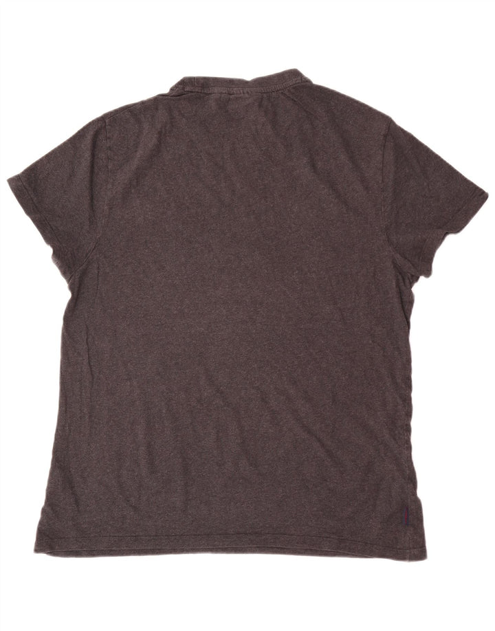 Superdry Herren Grafik-T-Shirt-Oberteil XL aus grauer Baumwolle
