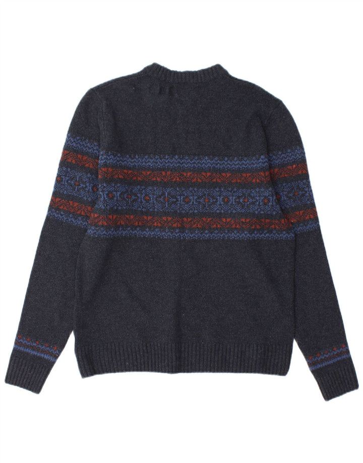Marks & Spencer Jungen-Pullover mit Rundhalsausschnitt, 13–14 Jahre, Größe S, Grau