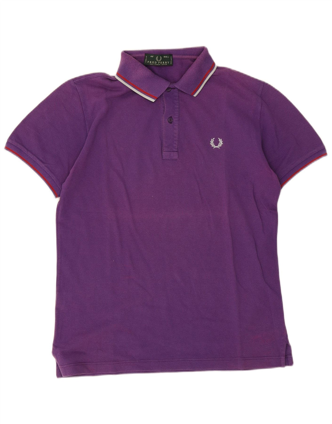 Fred Perry Herren-Poloshirt aus mittelvioletter Baumwolle