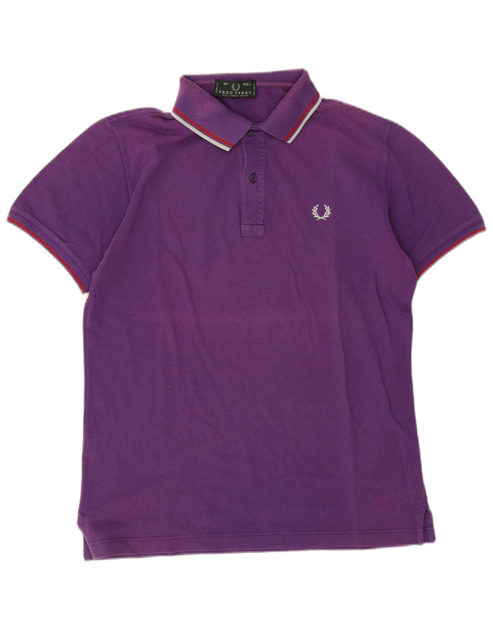 Fred Perry Herren-Poloshirt aus mittelvioletter Baumwolle