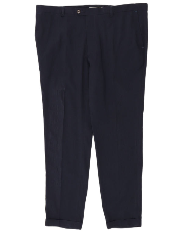 Marks & Spencer Slim-Anzughose für Herren, W38, L31, marineblaues Polyester