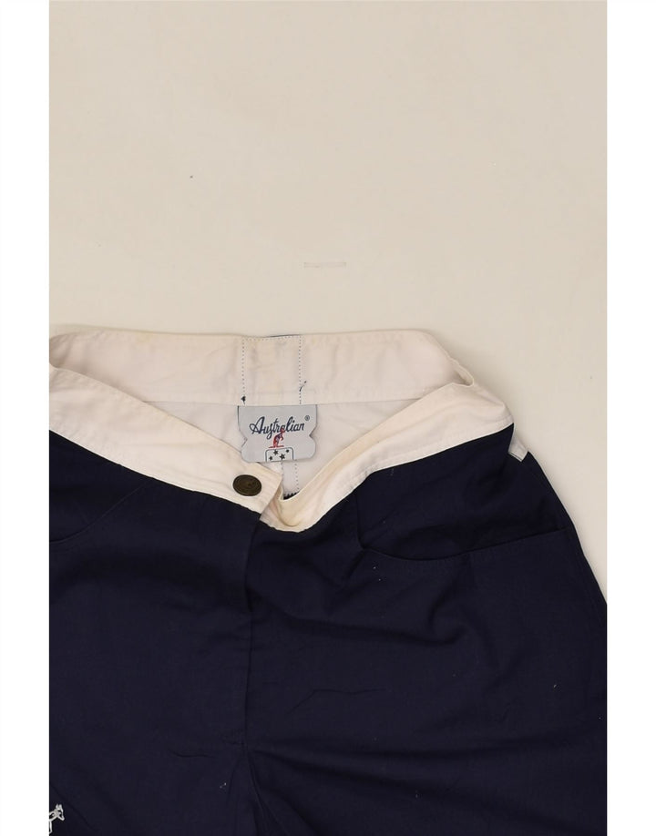 AUSTRALIAN L'ALPINA Womens Casual Shorts IT 42 Medium W26 Navy Blue | Vintage AUSTRALIAN L'ALPINA | Thrift | Second-Hand AUSTRALIAN L'ALPINA | Used Clothing | Messina Hembry 