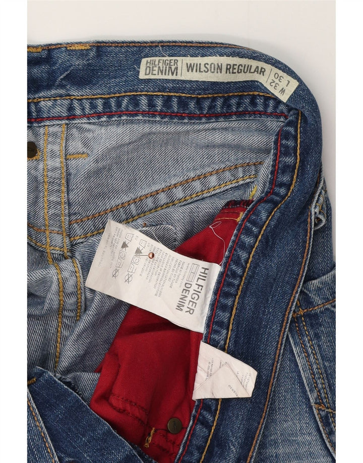TOMMY HILFIGER Herren Wilson Straight Jeans W32 L30 Blaue Baumwolle