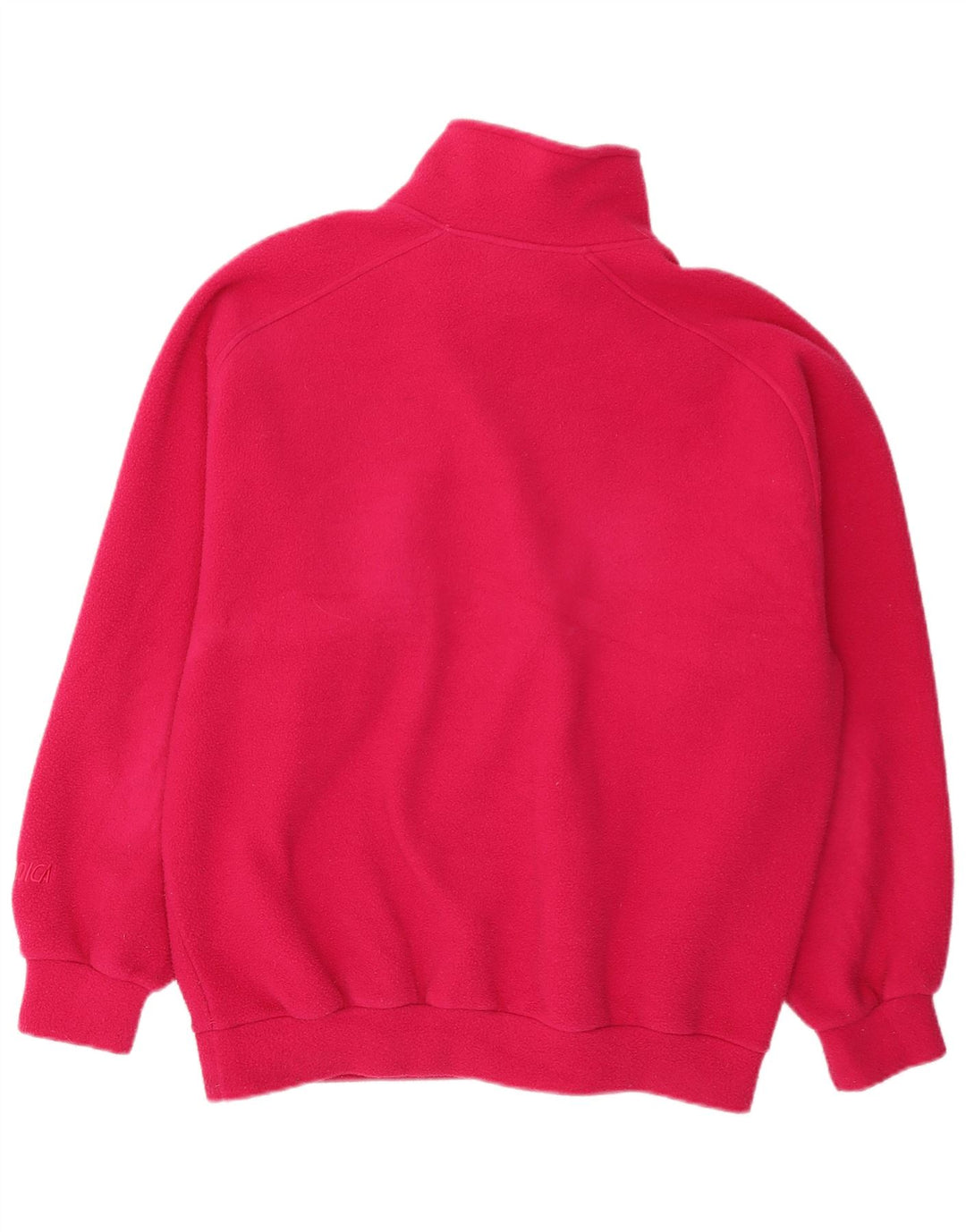Nordica Herren-Fleecepullover mit lockerer Passform und Reißverschluss am Hals, klein, rosa, Polyester