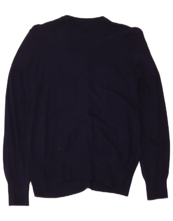 Marks & Spencer Damen-Cardigan-Pullover UK 14 Large Marineblaue Viskose