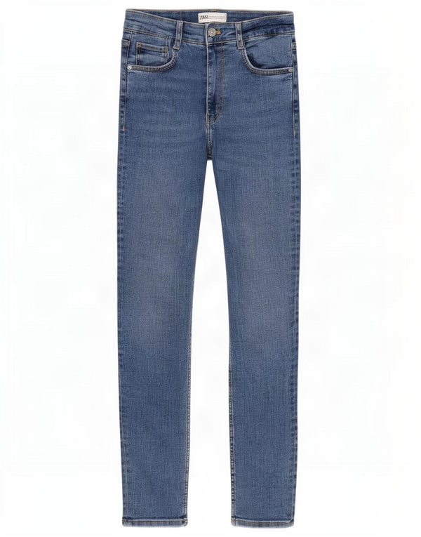 Zara Damen Skinny Jeans EU 36 XS W26 L28 Blaue Baumwolle
