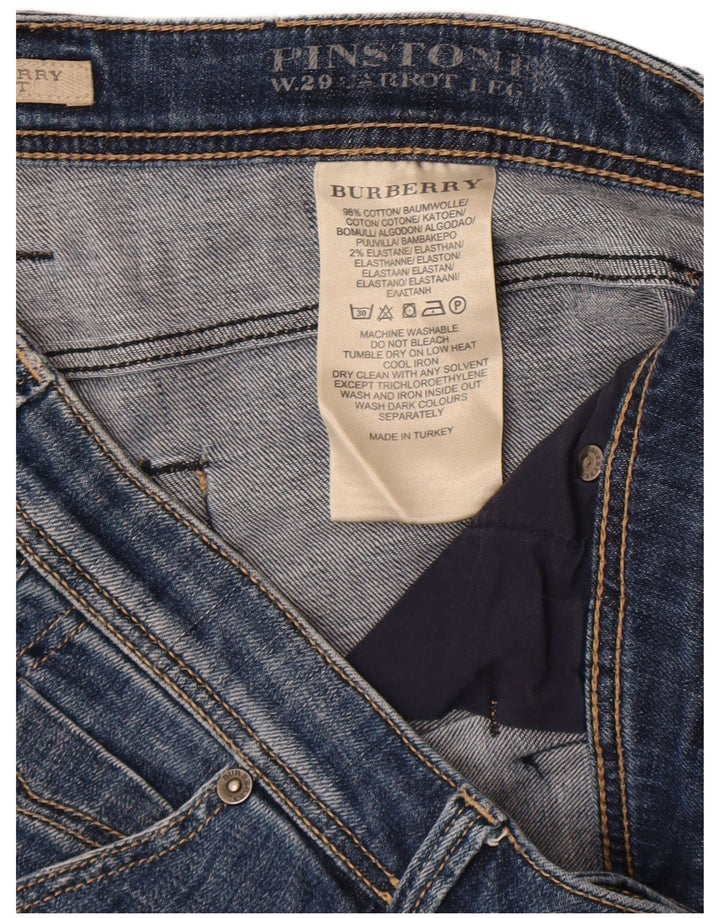 Burberry Damen BRIT Denim Shorts W29 Mittelblaue Baumwolle