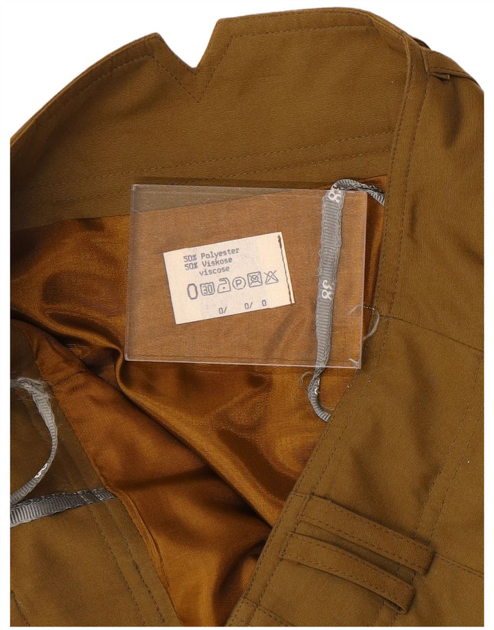 Vintage Damen Bleistiftrock EU 38 Medium W28 Khaki Polyester