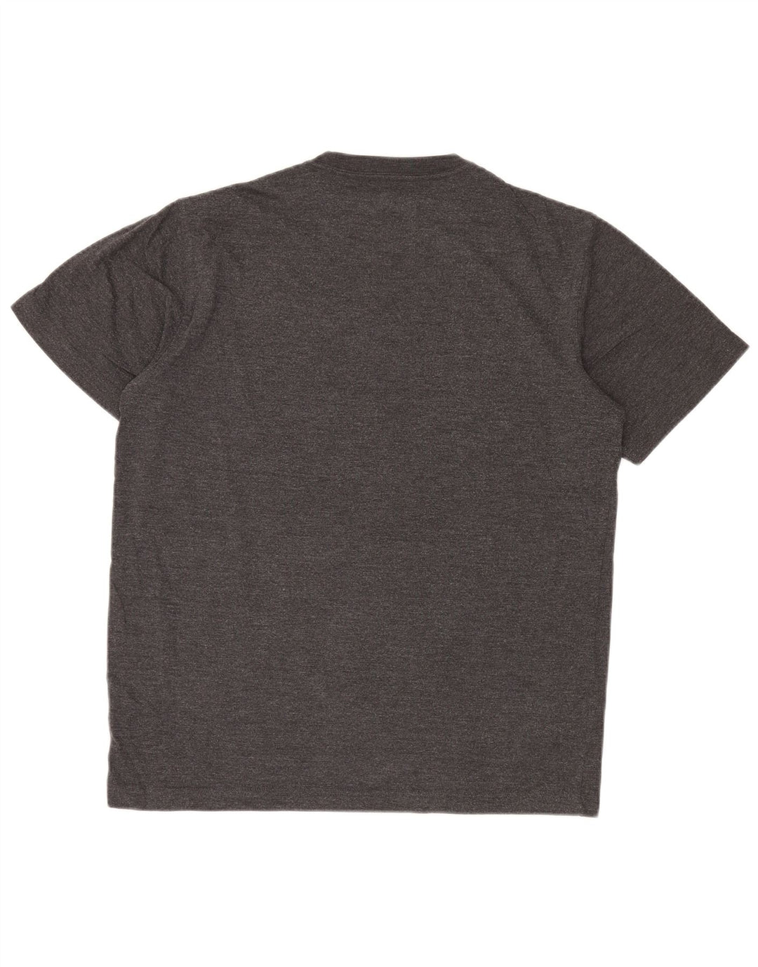 EDDIE BAUER Herren T-Shirt-Oberteil aus mittelgrau gesprenkelter Baumwolle