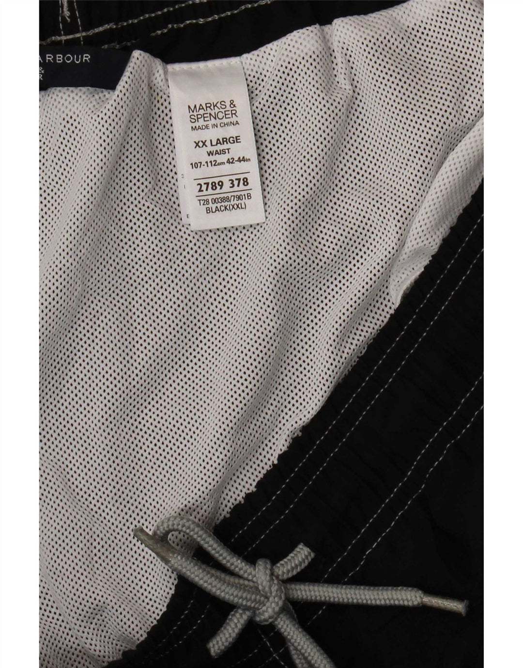 Marks & Spencer Herren Badeshorts 2XL Schwarz Polyester