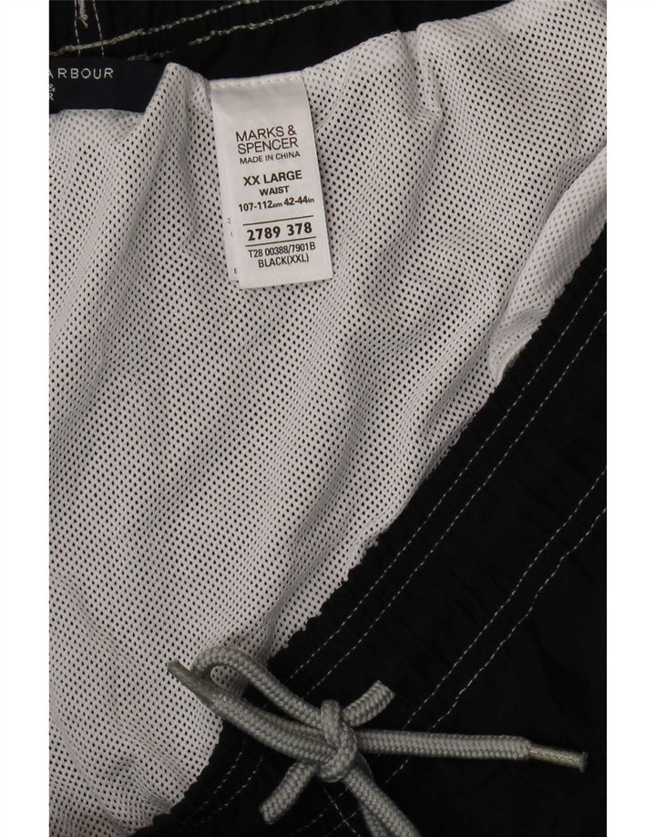 Marks & Spencer Herren Badeshorts 2XL Schwarz Polyester