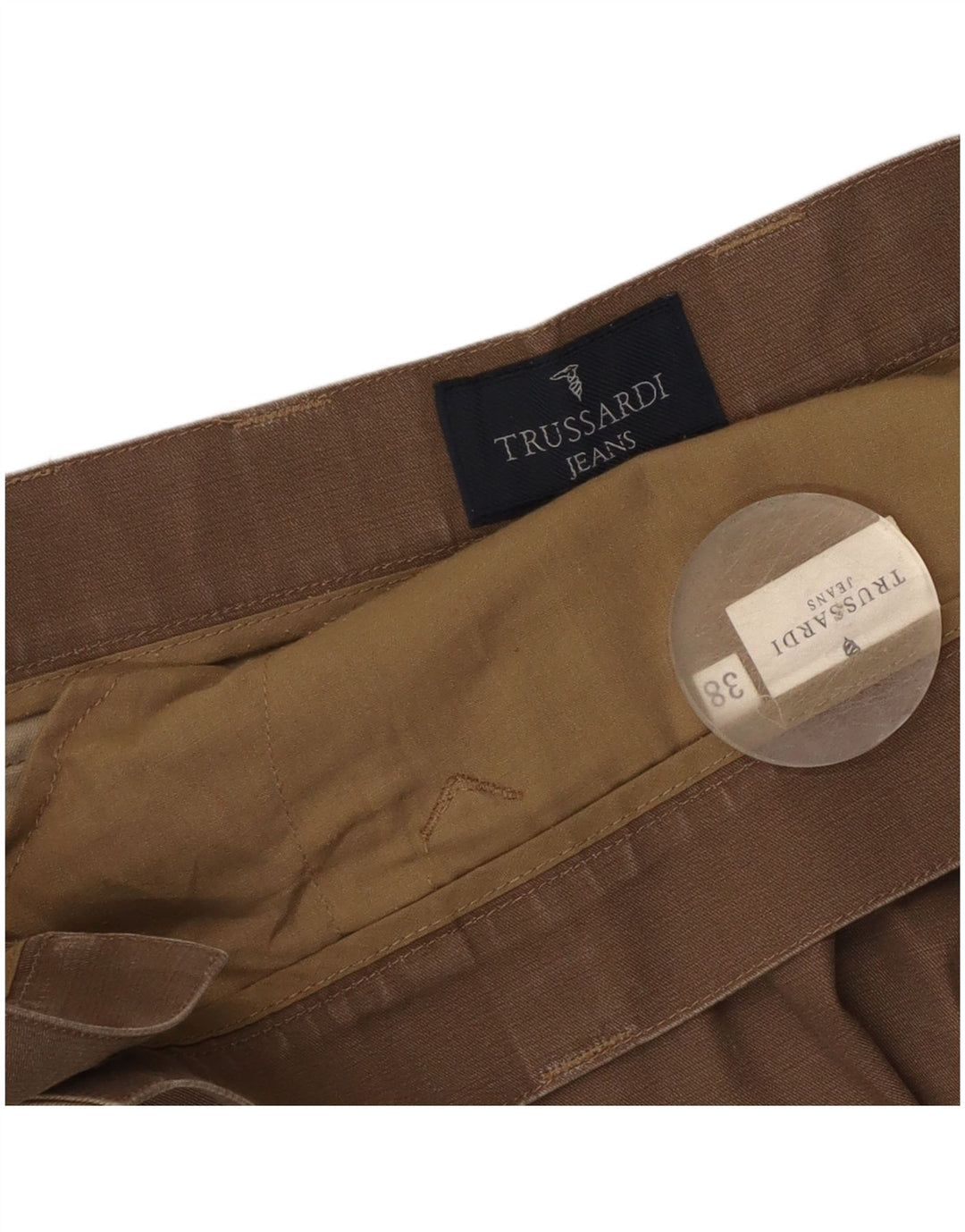 Trussardi Herren Gerade Freizeithose W38 L31 Braun