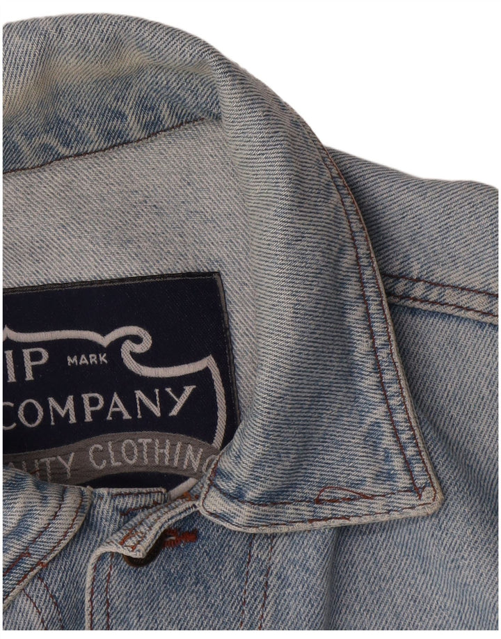 Zip Herren Jeansjacke UK 40 Large Blau