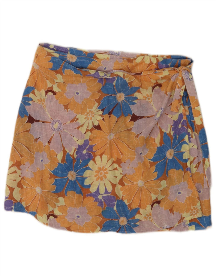 Rip Curl Damen-Wickelrock, Größe S, Größe S, mehrfarbig, Blumenmuster, Baumwolle