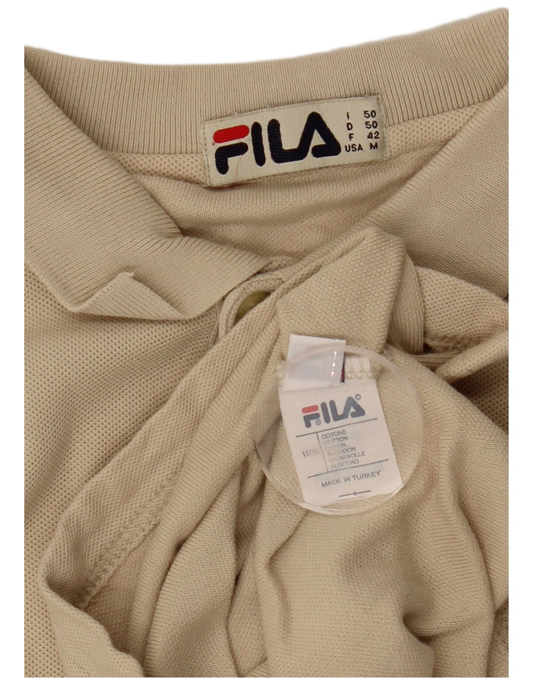 FILA Herren Poloshirt Mittelbeige Baumwolle