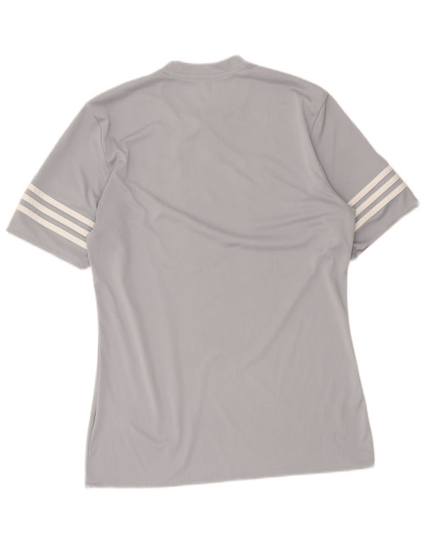 Adidas Mens Climalite T-Shirt Top Medium Grey Polyester