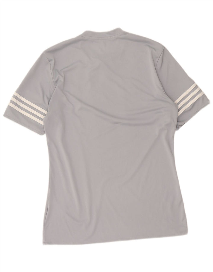 Adidas Herren Climalite T-Shirt Top Mittelgraues Polyester