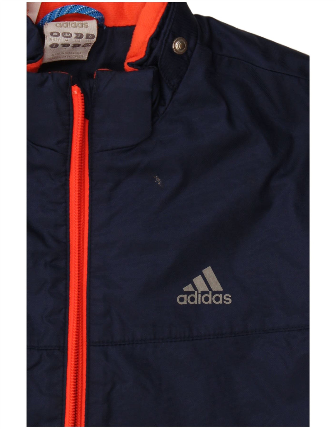 Adidas Windjacke für Jungen, 11–12 Jahre, marineblaues Colourblock-Polyamid
