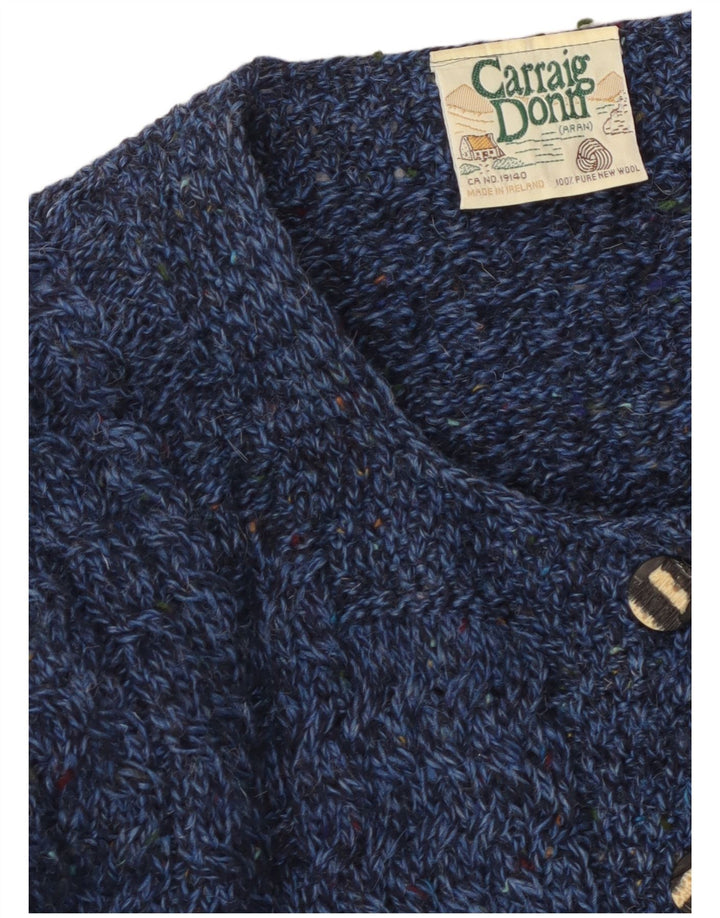CARRAIG DONN Damen-Cardigan-Pullover UK 16 Large Marineblau meliert