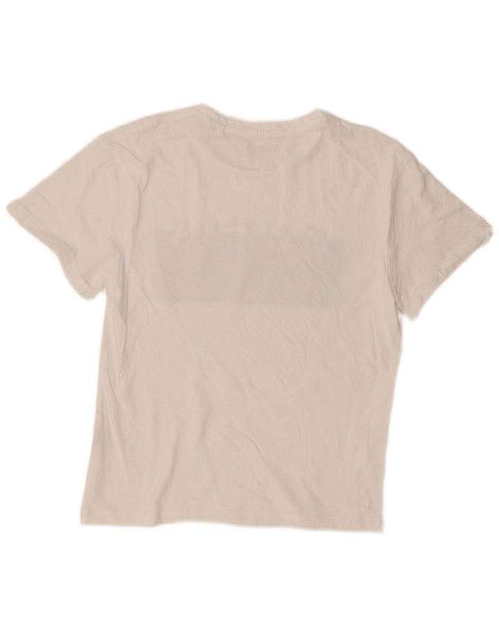 Guess Damen Grafik-T-Shirt-Oberteil UK 14 Medium Weiß